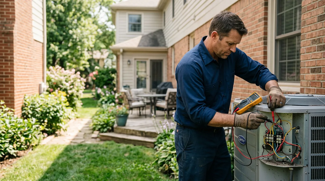 HVAC technician working near Munden, KS